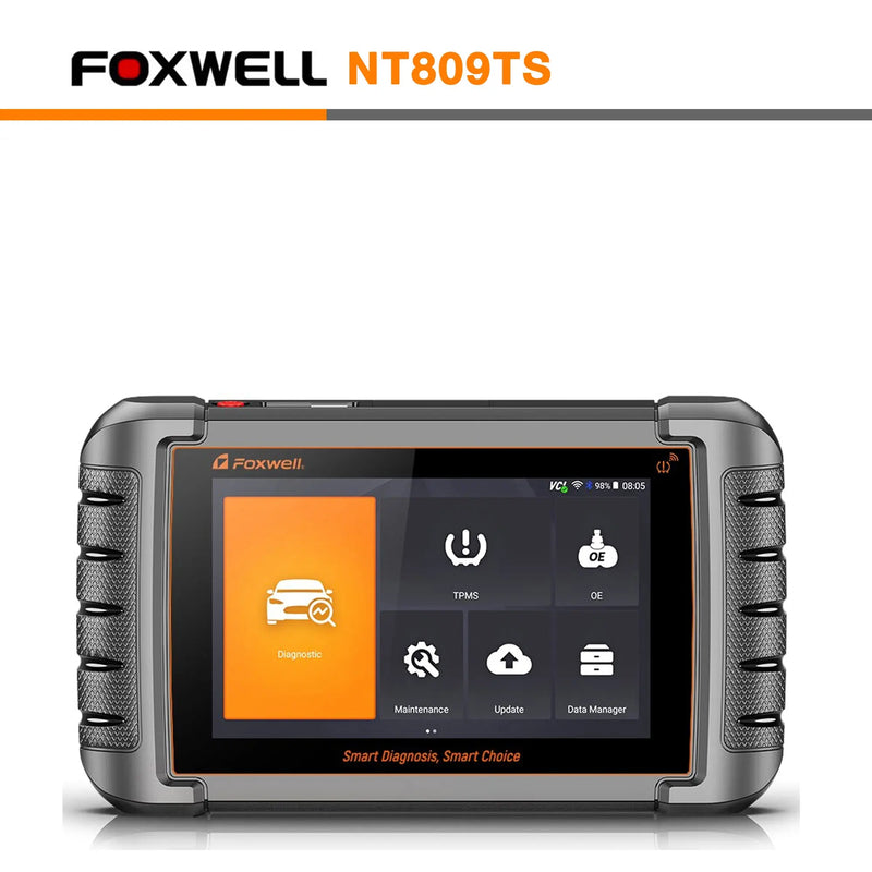 Foxwell NT809TS OBD2 Scanner with TPMS Relearn and Programming Functions Foxwell