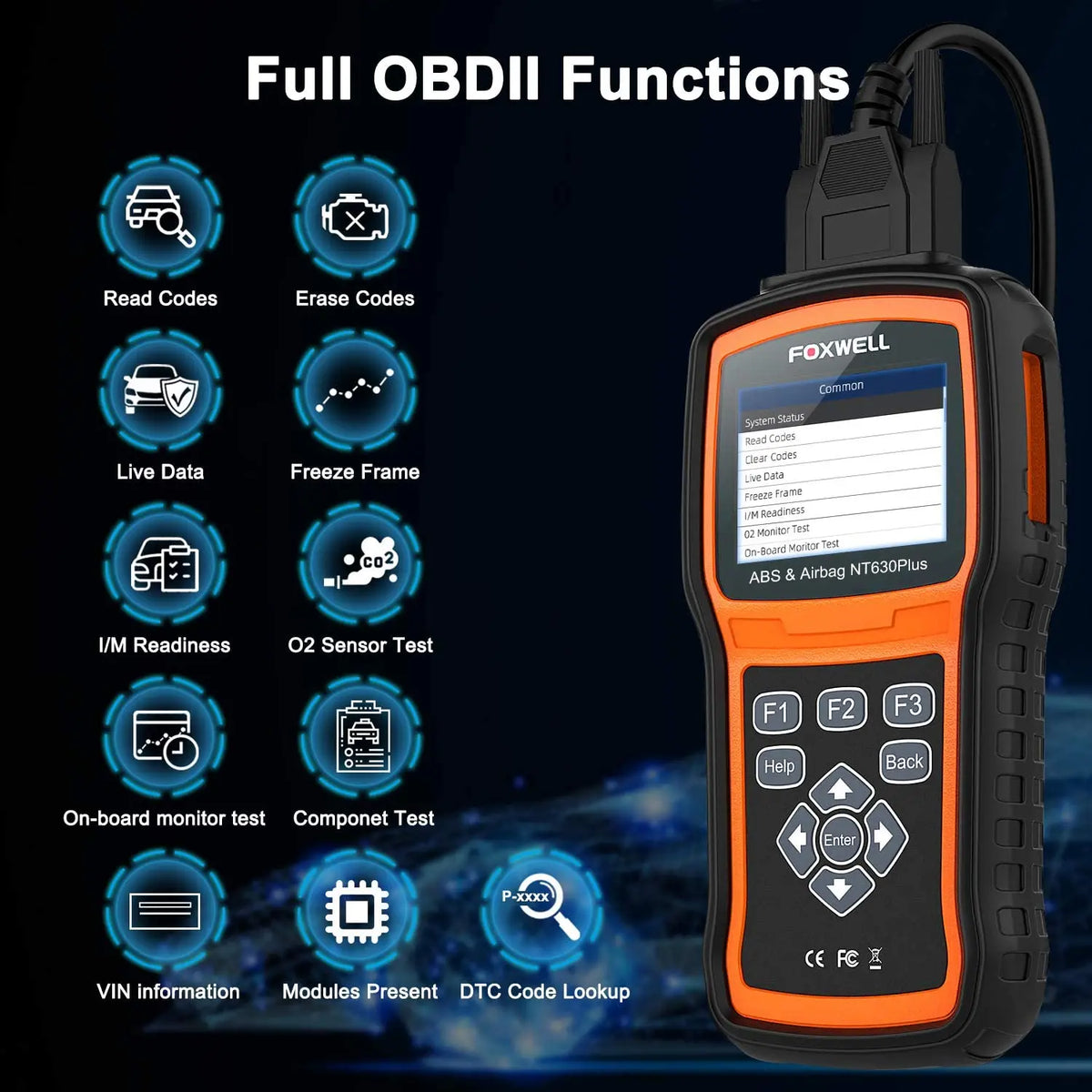 OBD2 Scanner Diagnostic Tool FOXWELL NT630 Plus, Car Maroc