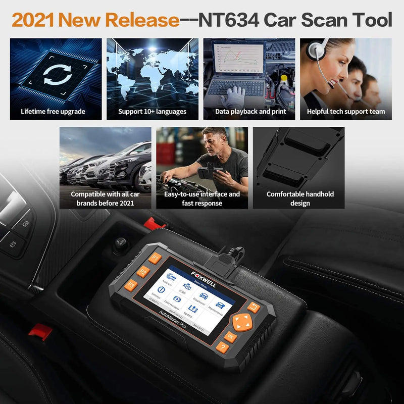 Obd2 Scan Tool Automotive Code Reader 4 Systems
