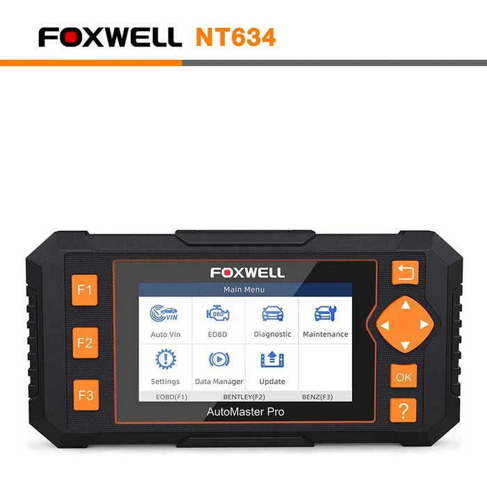 Foxwell Scanner NT634 Obd2 Scan Tool Automotive Code Reader 4 Systems Diagnostic Tool Foxwell