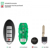 AUTEL IKEYNS004AL Nissan 4 Buttons Universal Smart Key 5Pcs/Set Autel