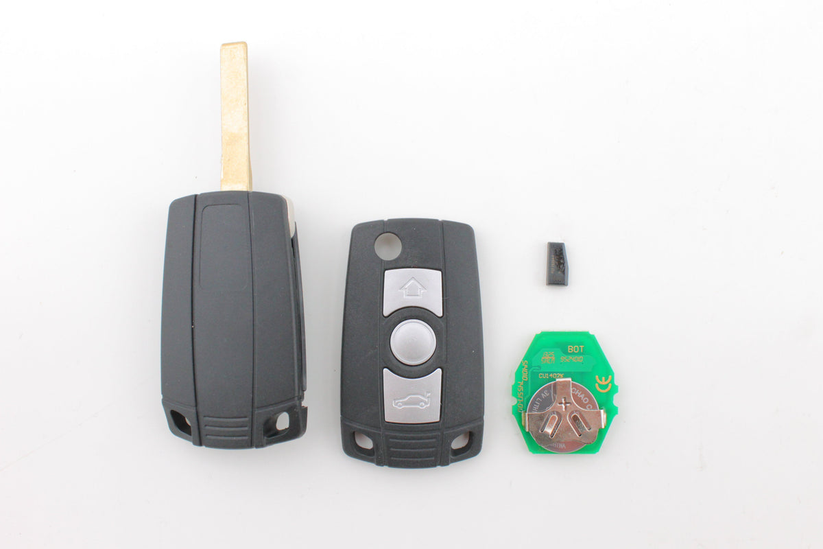 BMW X3, X5, Z4 & 3/5/7 Series 3 Button Flip Key Remote