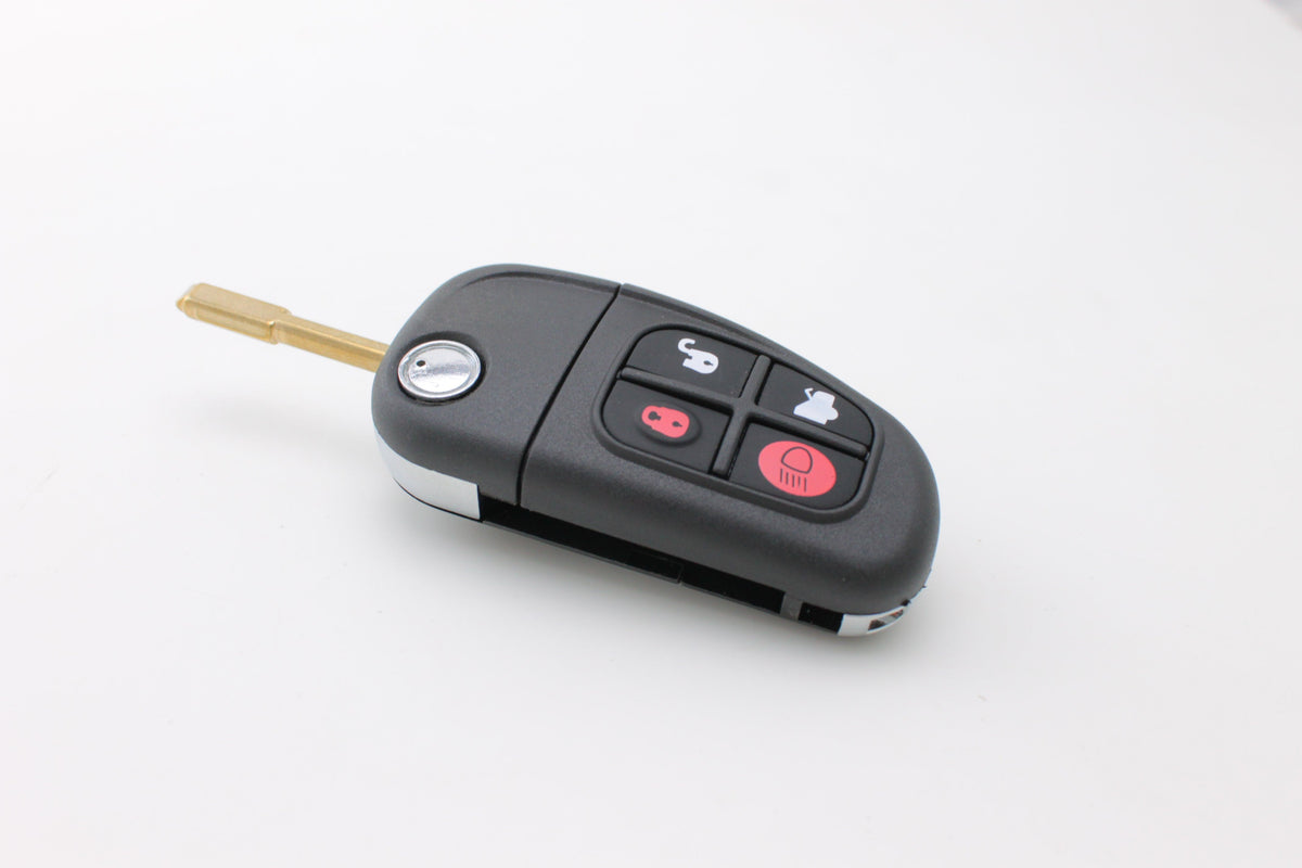 Jaguar XJ, X-Type & S-Type 4 Button Remote Flip Key