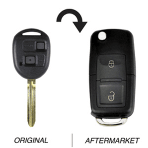 Toyota Avensis, Kluger, Prado & Tarago 2 Button Flip Key