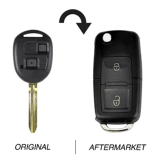 Toyota TOY43 2 Button 304MHz Flip Key 60030 Compatible FairTools