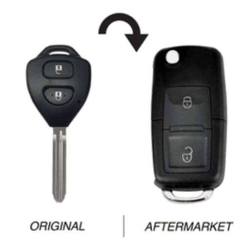 Toyota Corolla, Hiace, RAV4 & Tarago 2 Button Flip Key