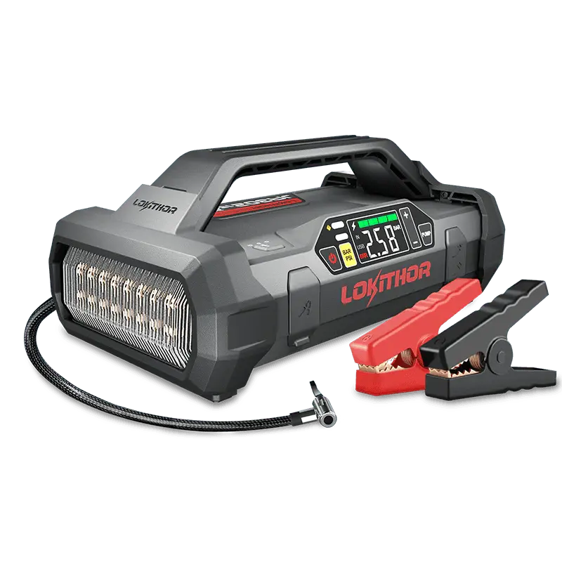 LOKITHOR JA302 Jump Starter with Air Compressor 2500Amp Lokithor