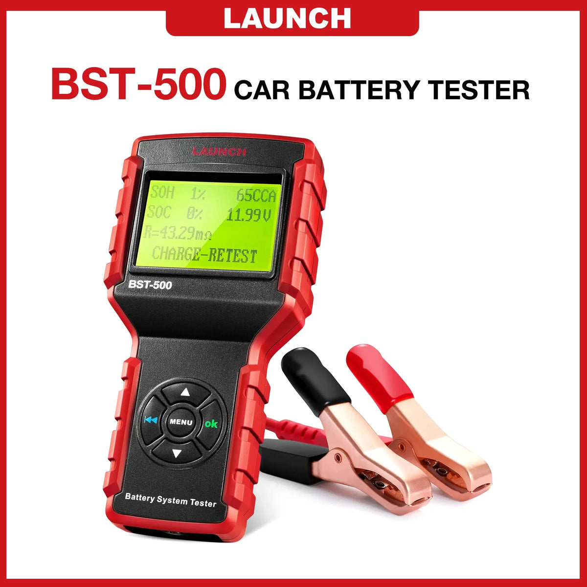 LAUNCH BST-500 Car Battery Tester 12V 24V Automotive Battery Load Tester