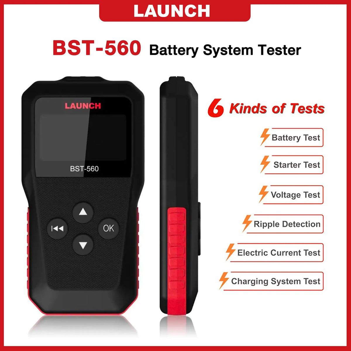 Launch BST-560 Battery System Tester - FairTools Launch BST-560 Battery System Tester