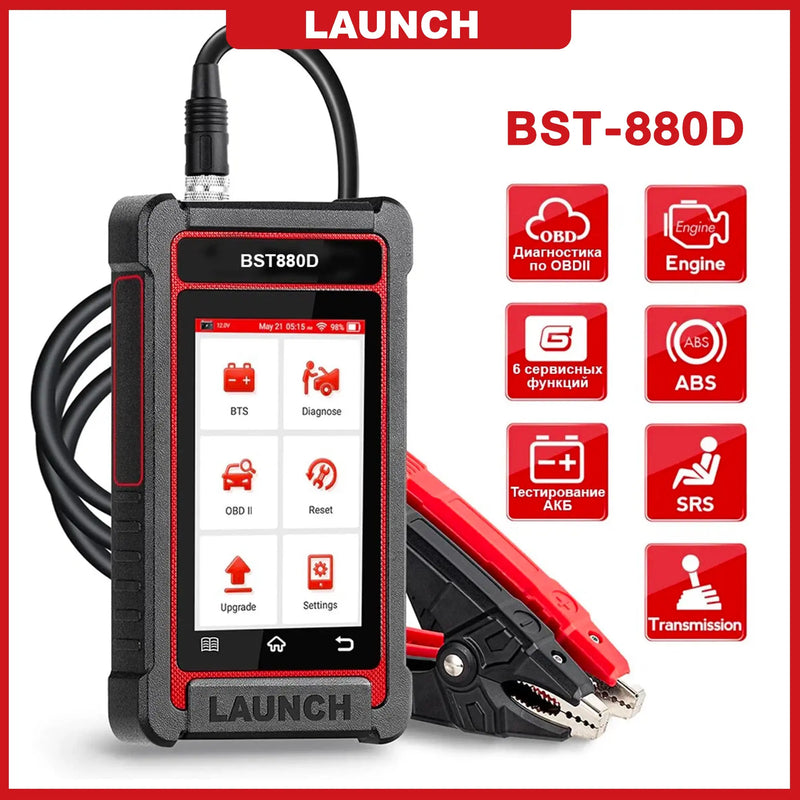 Launch BST-880D Code Reader & Battery Tester - FairTools Launch BST-880D Code Reader & Battery Tester