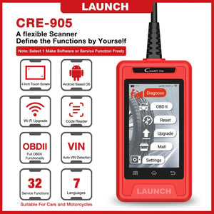 Launch CRE905 Full System Diagnostic OBD2 Scanner Launch Scan Tool