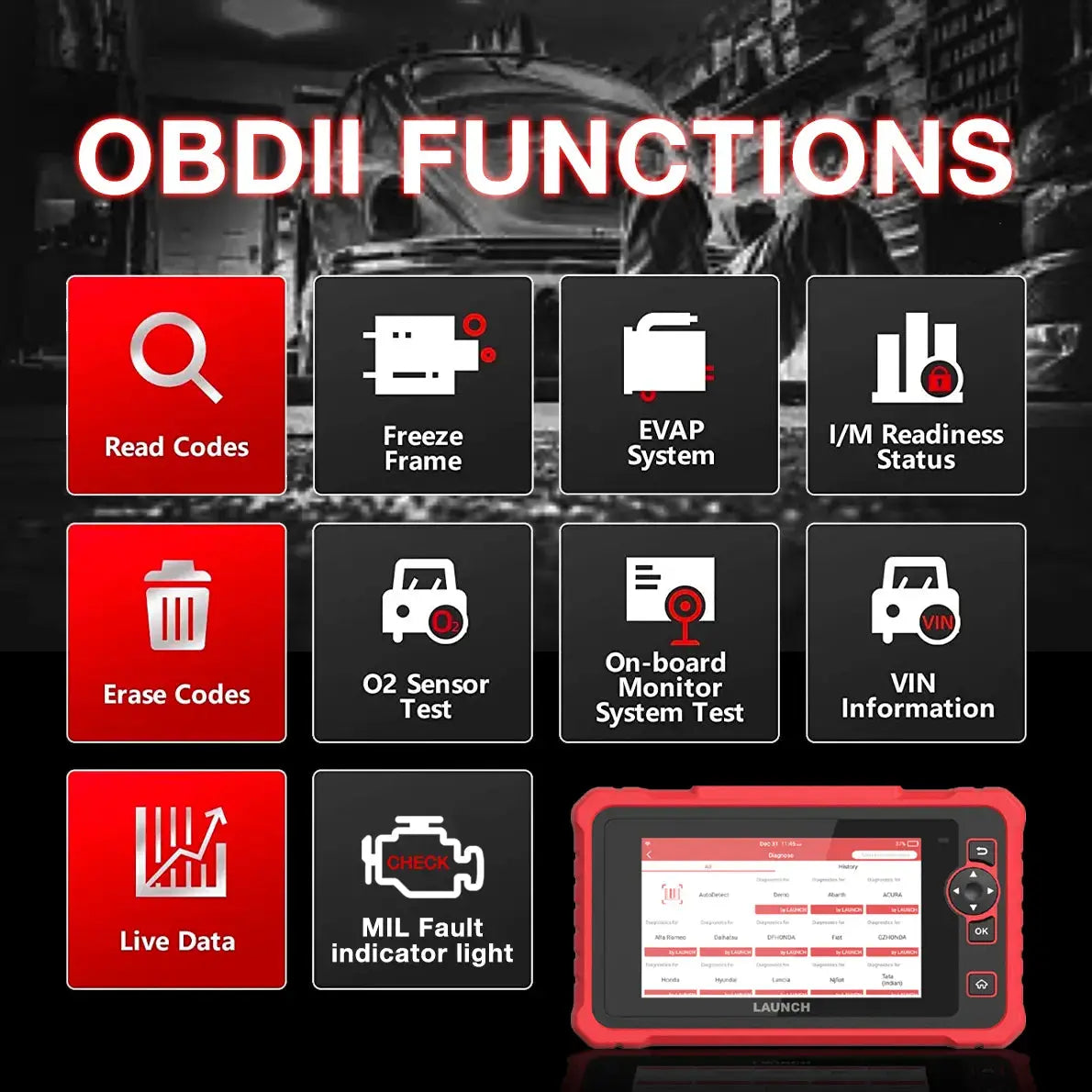 Launch CRP359 Professional Car Code Reader OBD2 Car Scan Tool - FairTools