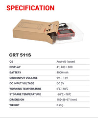 Launch CRT511S TPMS Relearn Programming Diagnostic Tool Launch