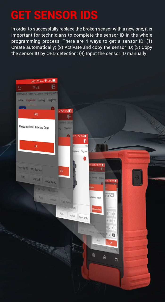 Launch CRT511S TPMS Relearn Programming Diagnostic Tool Launch