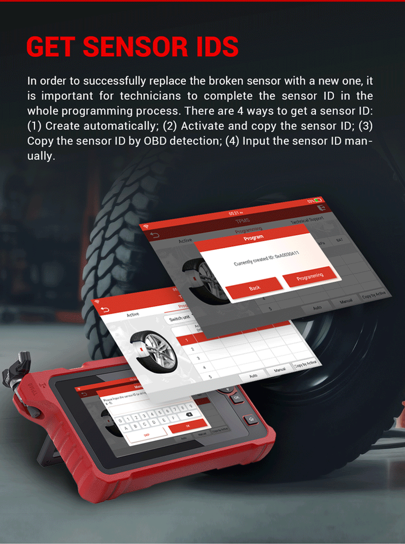 Launch CRT711 TPMS Relearn Programming Scanner FairTools