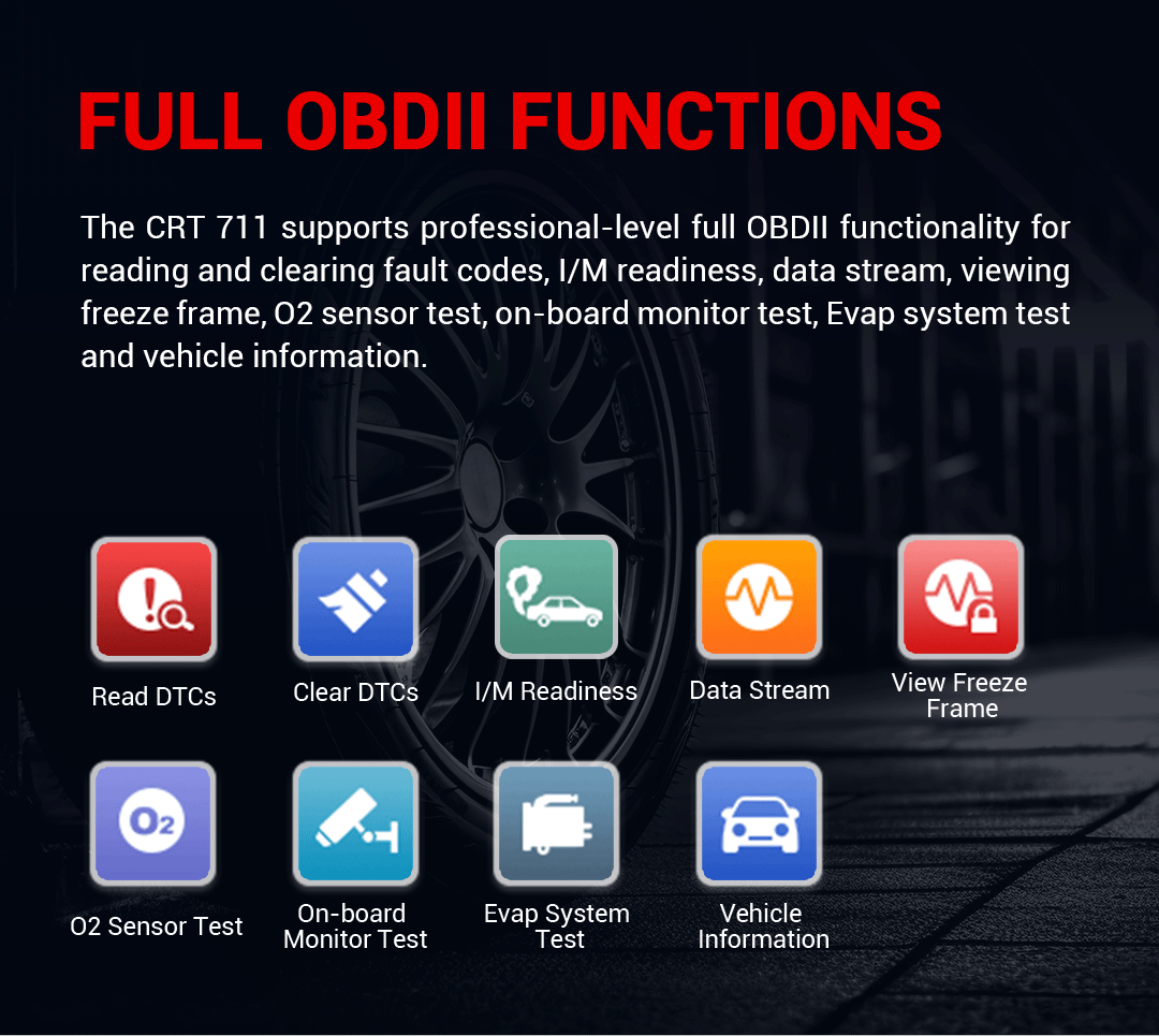 Launch CRT711 TPMS Relearn Programming Scanner FairTools