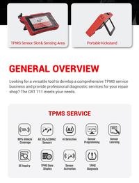 Launch CRT711 TPMS Relearn Programming Scanner FairTools
