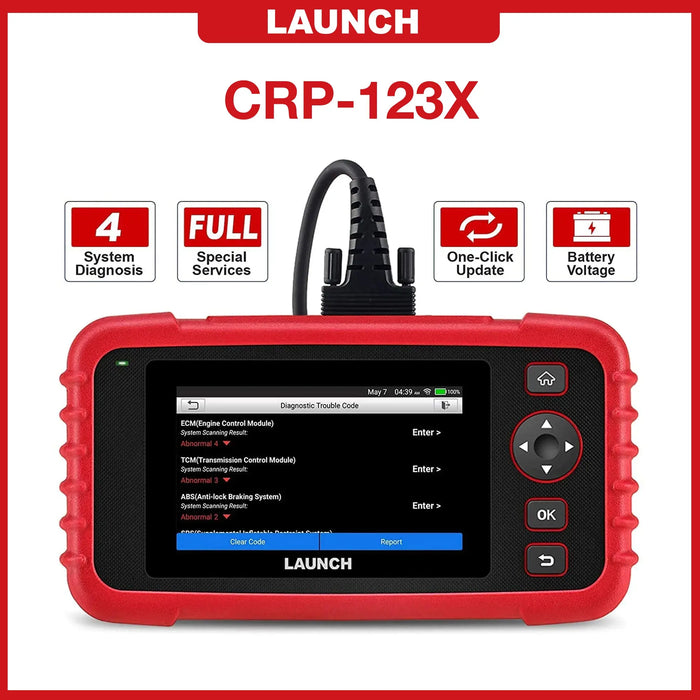 LAUNCH Scanner CRP123X Elite Code Reader Scan Tool Diagnostic Car Scanner