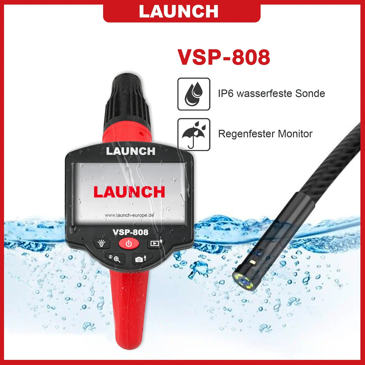 Launch VSP-808 Digital Videoscope Inspection Camera 2022 - FairTools Launch VSP-808 Digital Videoscope Inspection Camera 2022