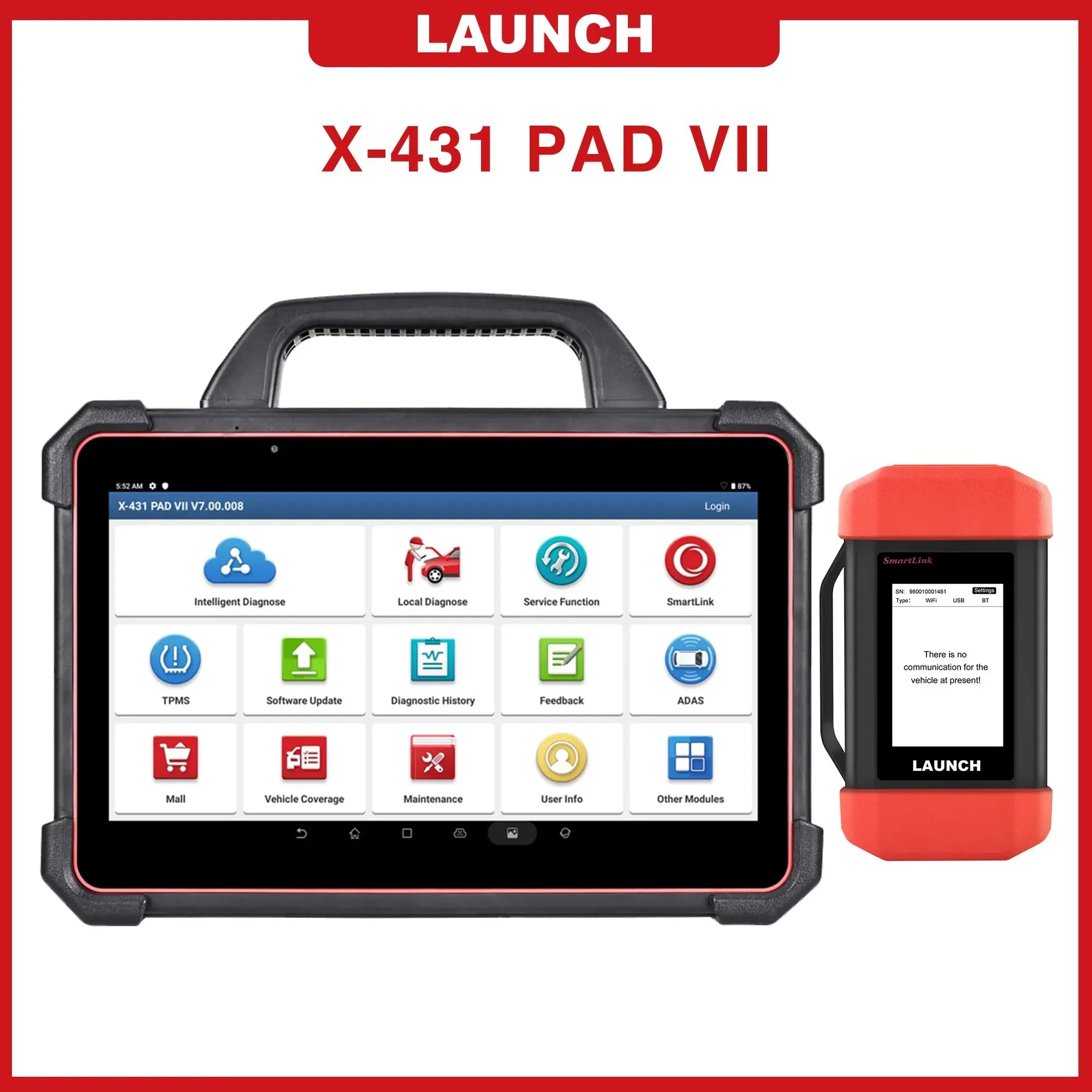 Launch X431 PAD VII Advanced Diagnostic Tool Online ECU Programming ...