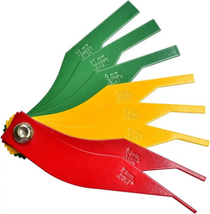 Metal Brake Pad Detector Brake Measure Pad Thickness Gauge Scale Car Repair Tool Brake Feeler Kit Brake Lining Tool
