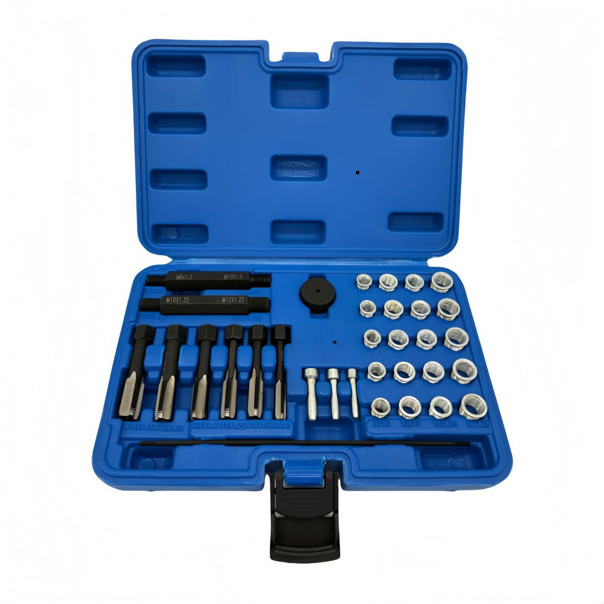 Glow Plug Metric Thread Repair Kit Cylinder Head 8mm 10mm 12mm 33pc FairTools