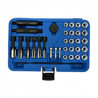 Glow Plug Metric Thread Repair Kit Cylinder Head 8mm 10mm 12mm 33pc FairTools