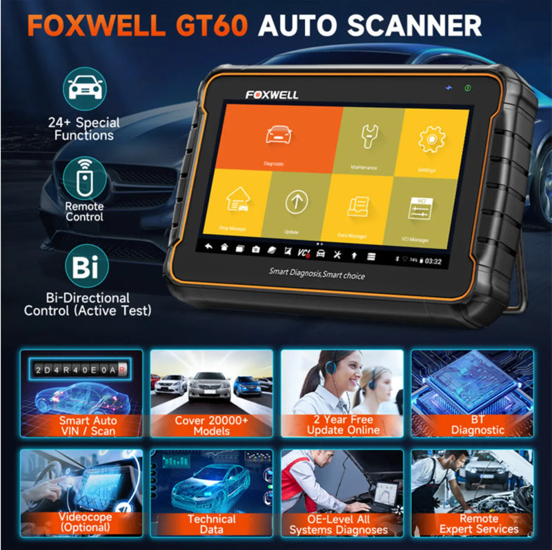 Foxwell GT60 Full System OBD1/OBD2 Diagnostic Scan Tool Foxwell