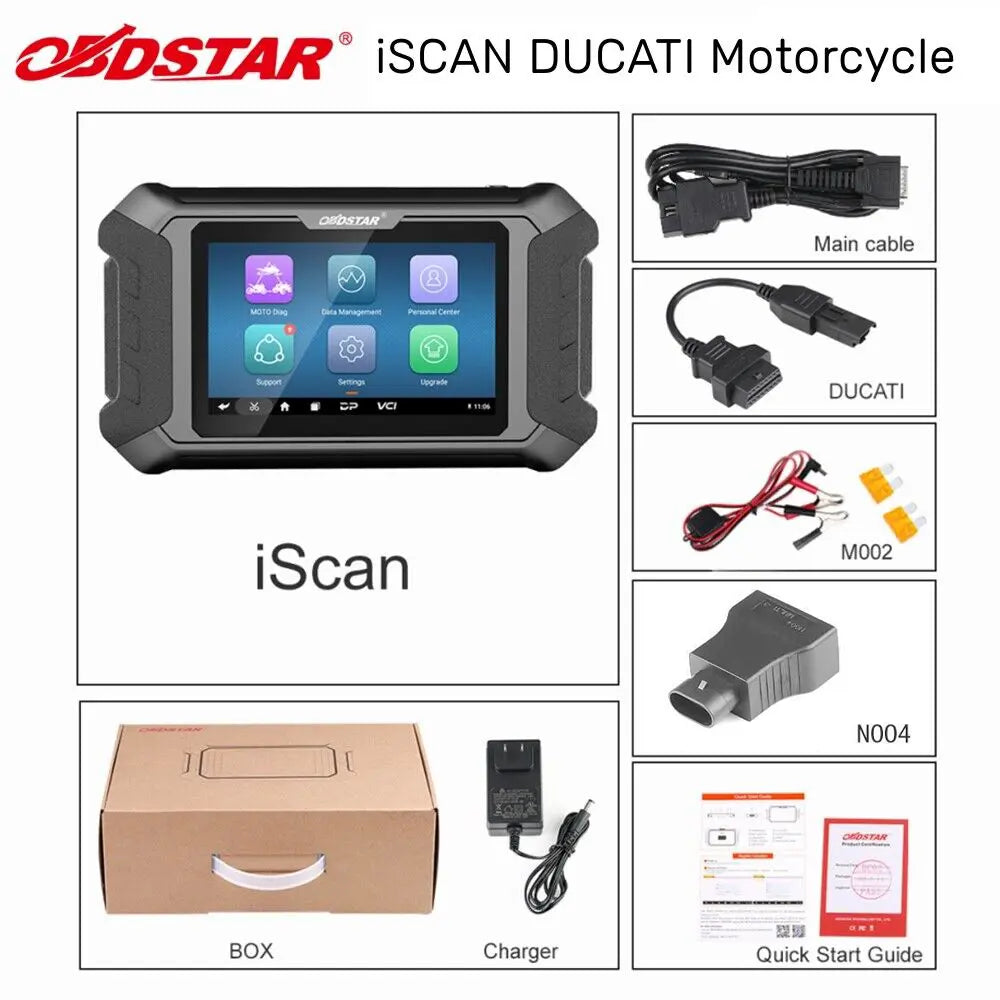 OBDSTAR iScan Motorcycle Full System Diagnostic Scanner Key Programming Function - FairTools
