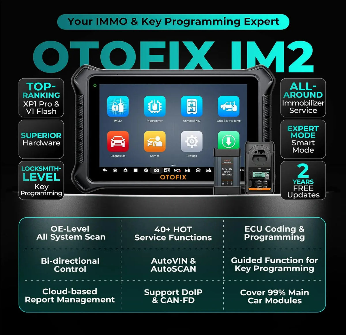 OTOFIX IM2 Advanced Diagnostic Tool & Key Coding J2534 (IM608 PRO) - FairTools