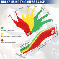 Plastic Brake Pad Measuring Tool Gauge Feeler Tester Scale Lining Thickness Gauge FairTools