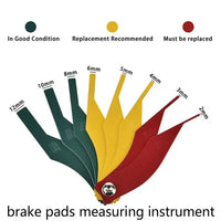 Plastic Brake Pad Measuring Tool Gauge Feeler Tester Scale Lining Thickness Gauge FairTools