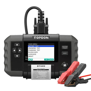 TOPDON BT600 12V 24V Battery Tester Analyzer for Car Heavy Duty Truck