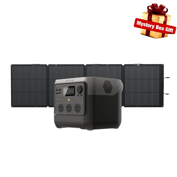 EcoFlow RIVER 2 Pro + 220W Single-facial Solar Panel EcoFlow