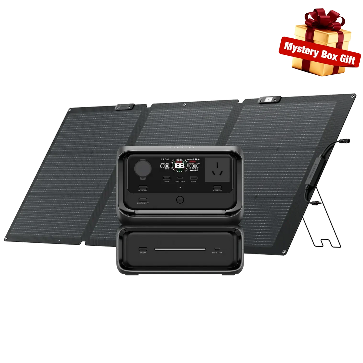 EcoFlow RIVER 3 Max+160W Single-facial Solar Panel EcoFlow