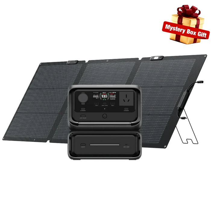 EcoFlow RIVER 3 Max+160W Single-facial Solar Panel EcoFlow