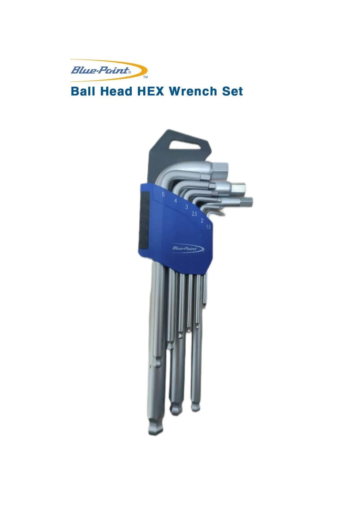 Blue-Point BLPC9LBHKSP Ball Head HEX Wrench Set / Snap-on Group Maintenance Hex Tool BluePoint