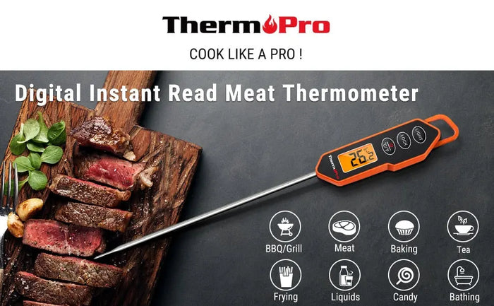 ThermoPro TP620 Instant Read Meat Thermometer Digital