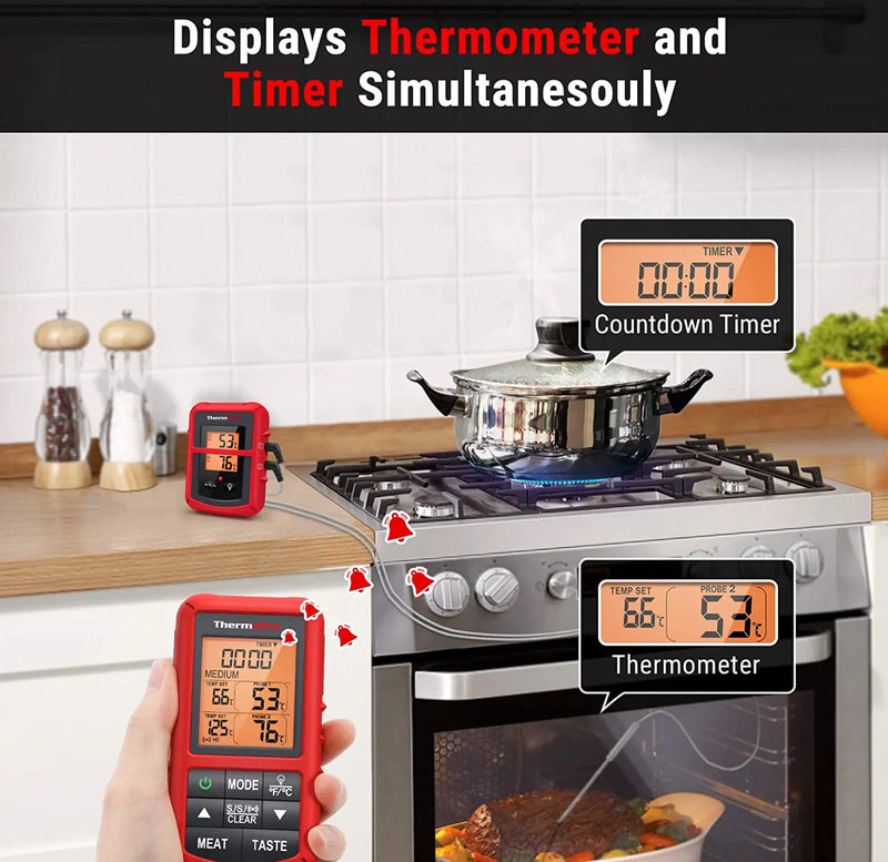 ThermoPro TP-20C  Remote Wireless Food Kitchen Thermometer - FairTools ThermoPro TP-20C  Remote Wireless Food Kitchen Thermometer