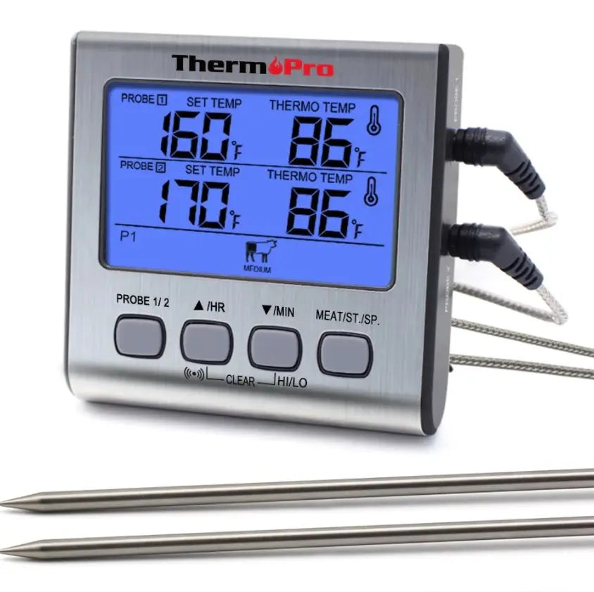 ThermoPro TP17 Dual Probe Digital BBQ Meat Thermometer - FairTools ThermoPro TP17 Dual Probe Digital BBQ Meat Thermometer
