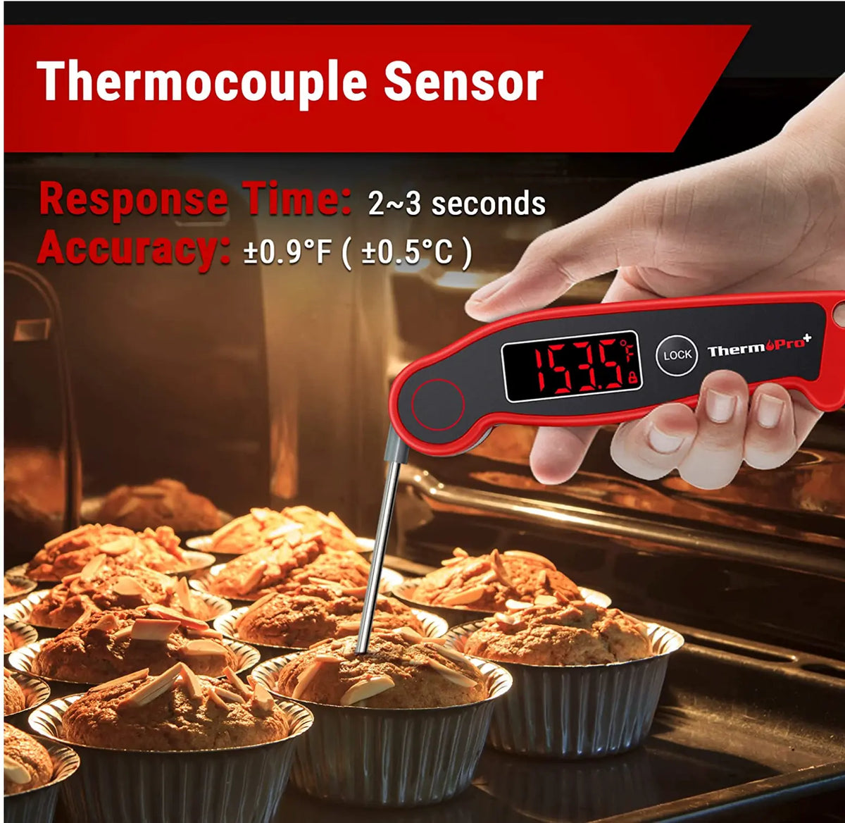 ThermoPro TP19 Waterproof Digital Meat Thermometer ThermoPro