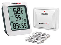 ThermoPro TP60S Wireless Digital Indoor Outdoor Thermometer Humidity Monitor - FairTools ThermoPro TP60S Wireless Digital Indoor Outdoor Thermometer Humidity Monitor