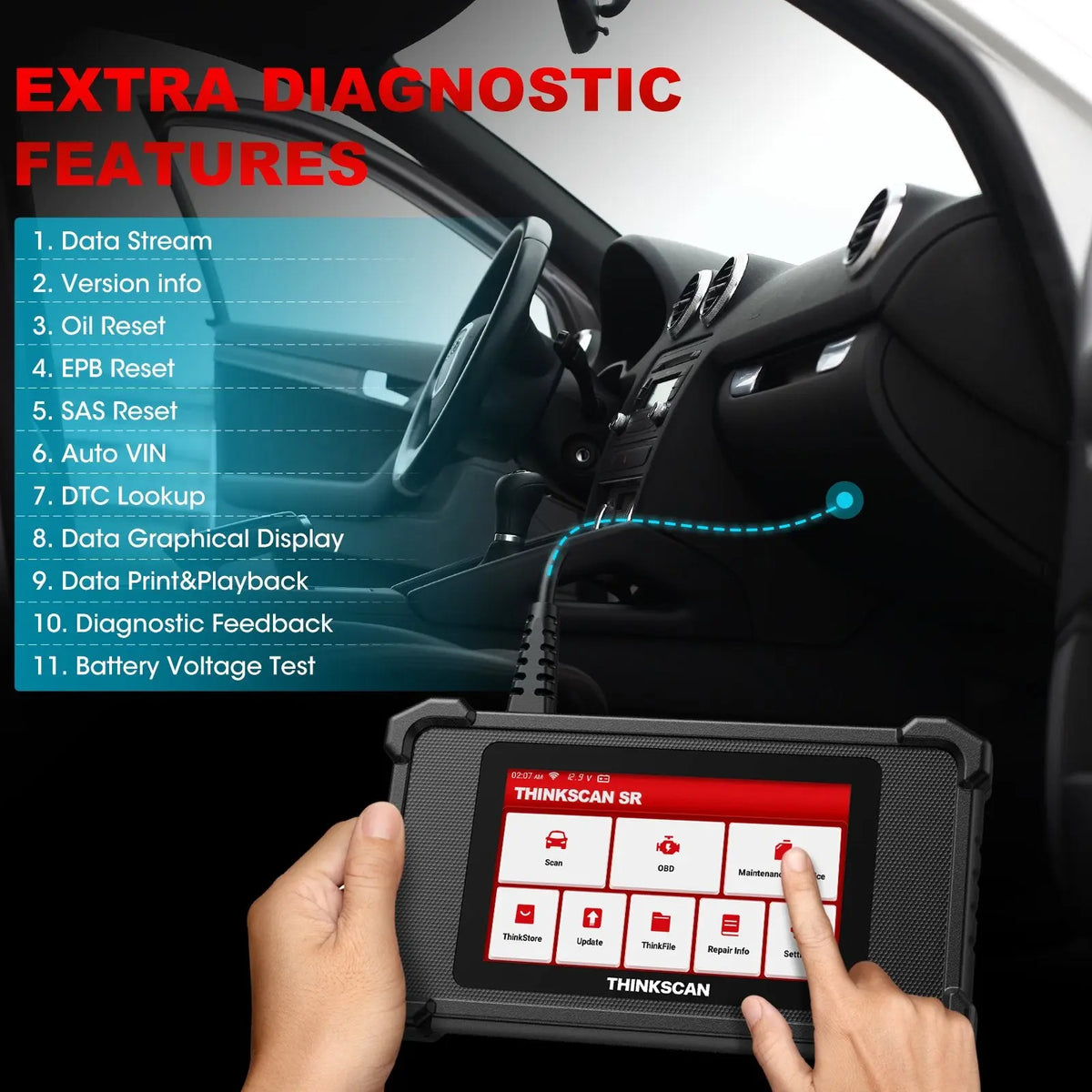 ThinkScan SR4 OBD2 Scanner nz Best Car Ssan Tool – FairTools