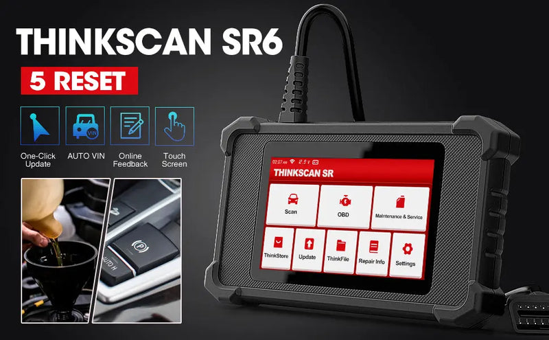 Thinkscan SR6 OBD2 Scanner nz DTC Fault Code Car Diagnostic Scan Tool –  FairTools