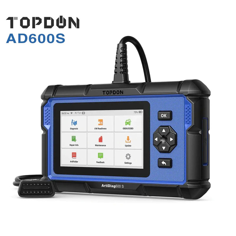 Topdon AD600S Scan Tool, Code Reader, Diagnostics Scanner for ABS/SRS/Engine OBD2 Scanner Topdon