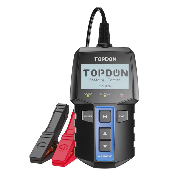 Topdon BT100W 12V Bluetooth Battery Tester Automotive 2 in 1 Car Battery Tester Topdon