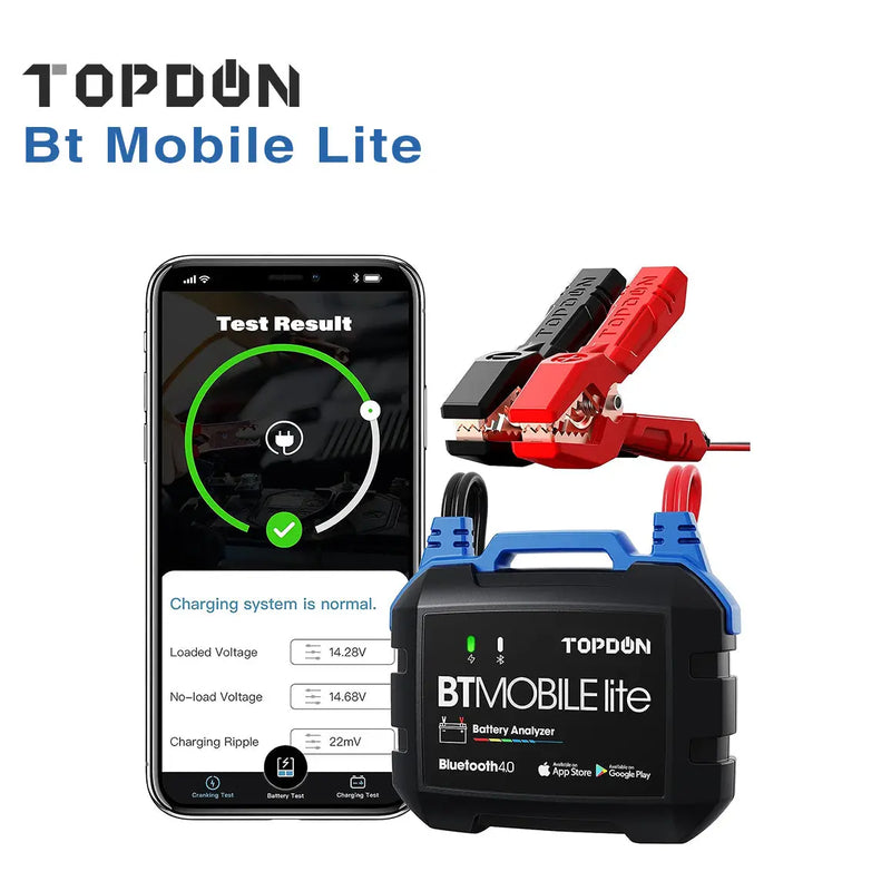Topdon Bt Mobile Lite, Wireless, 12v Battery Tester Topdon