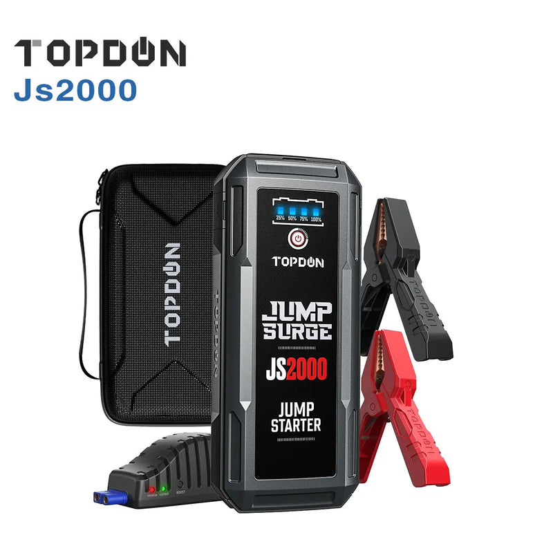 Topdon Js2000 2000a Jump Starter Power Bank 12v Car Starting Device - FairTools