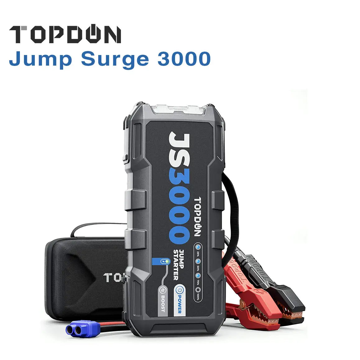 Topdon Jump Surge 3000 Jump Starter 3000a, Power Bank 2500a Peak Topdon