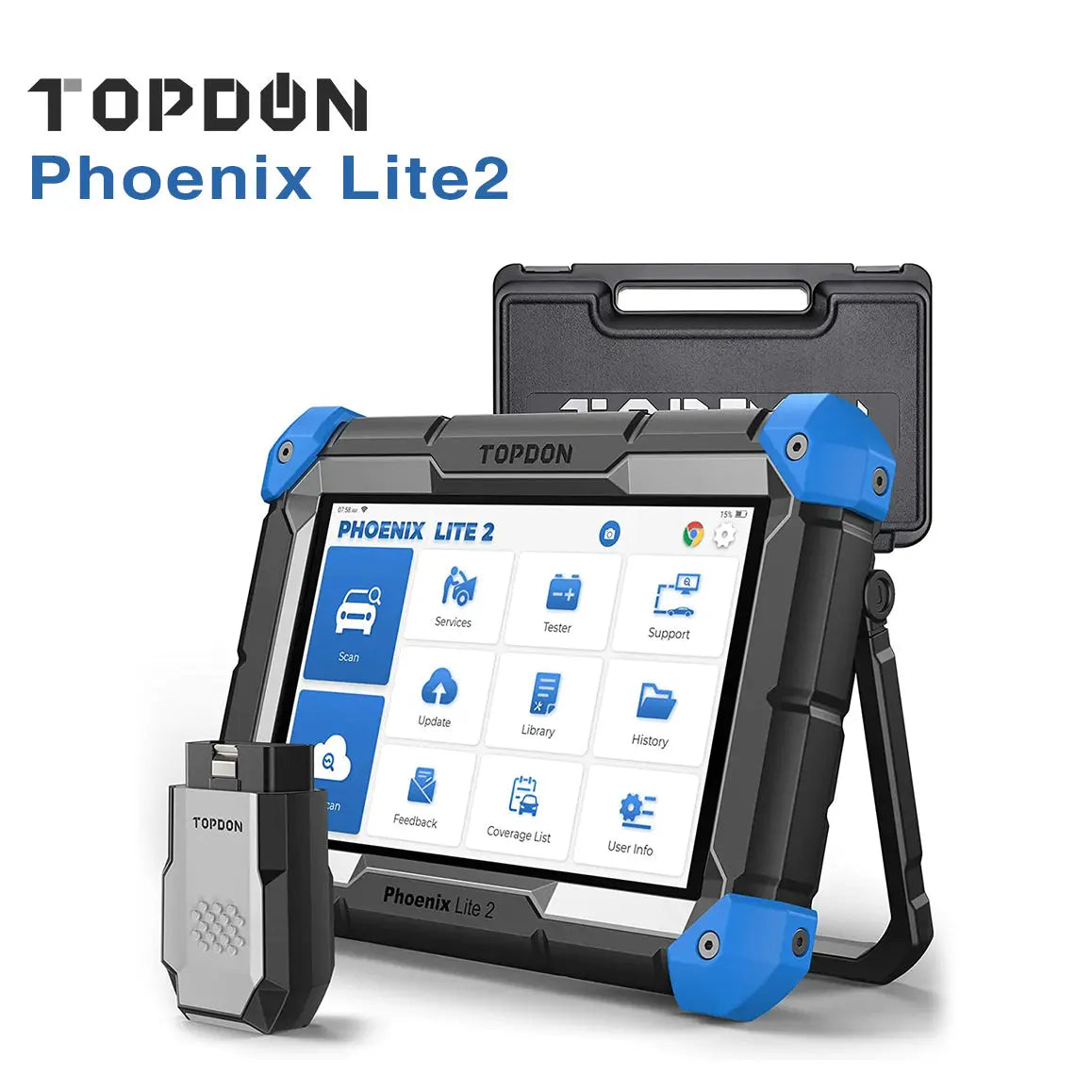 Topdon Phoenix Lite2 All System Bi-directional Auto-diagnostic Tool Obd2 Scanner Topdon